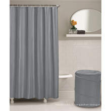 Reador Wholesale Amazon Hotel Quality, Machine Washable, Water Reultent Grey Salle Room Shower Curtain